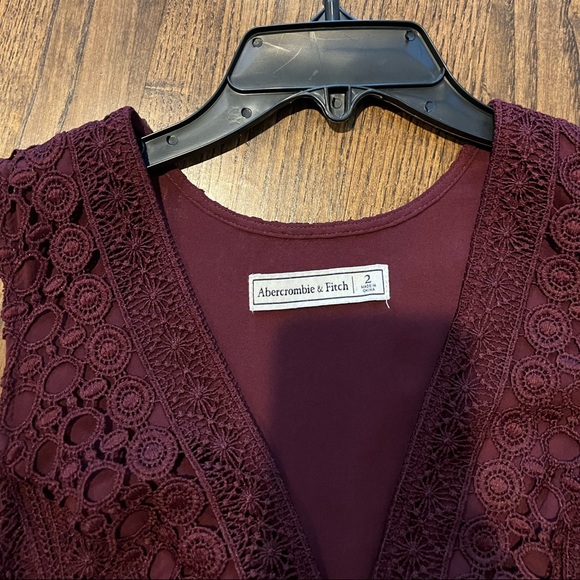 ABERCROMBIE Maroon dress - Picture 3 of 5